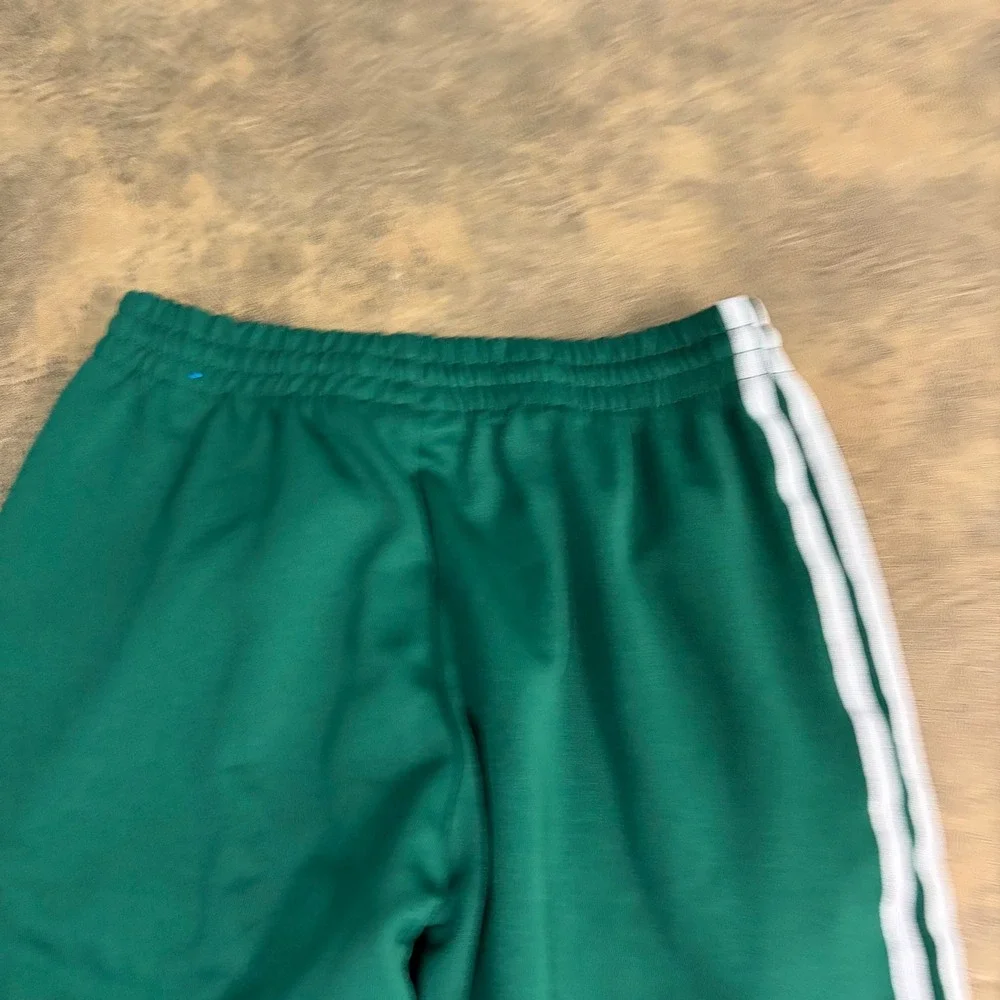 Adidas Track Pants Mens S Green Primeblue Parley 3-Stripe Joggers GD2371